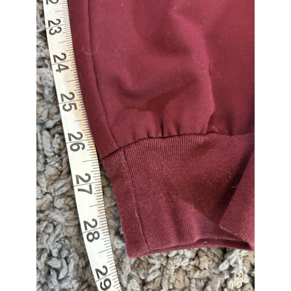 Figs Scrub Technical Collection Pants Joggers Maroon Drawstring Womens Sz S - Picture 9 of 10